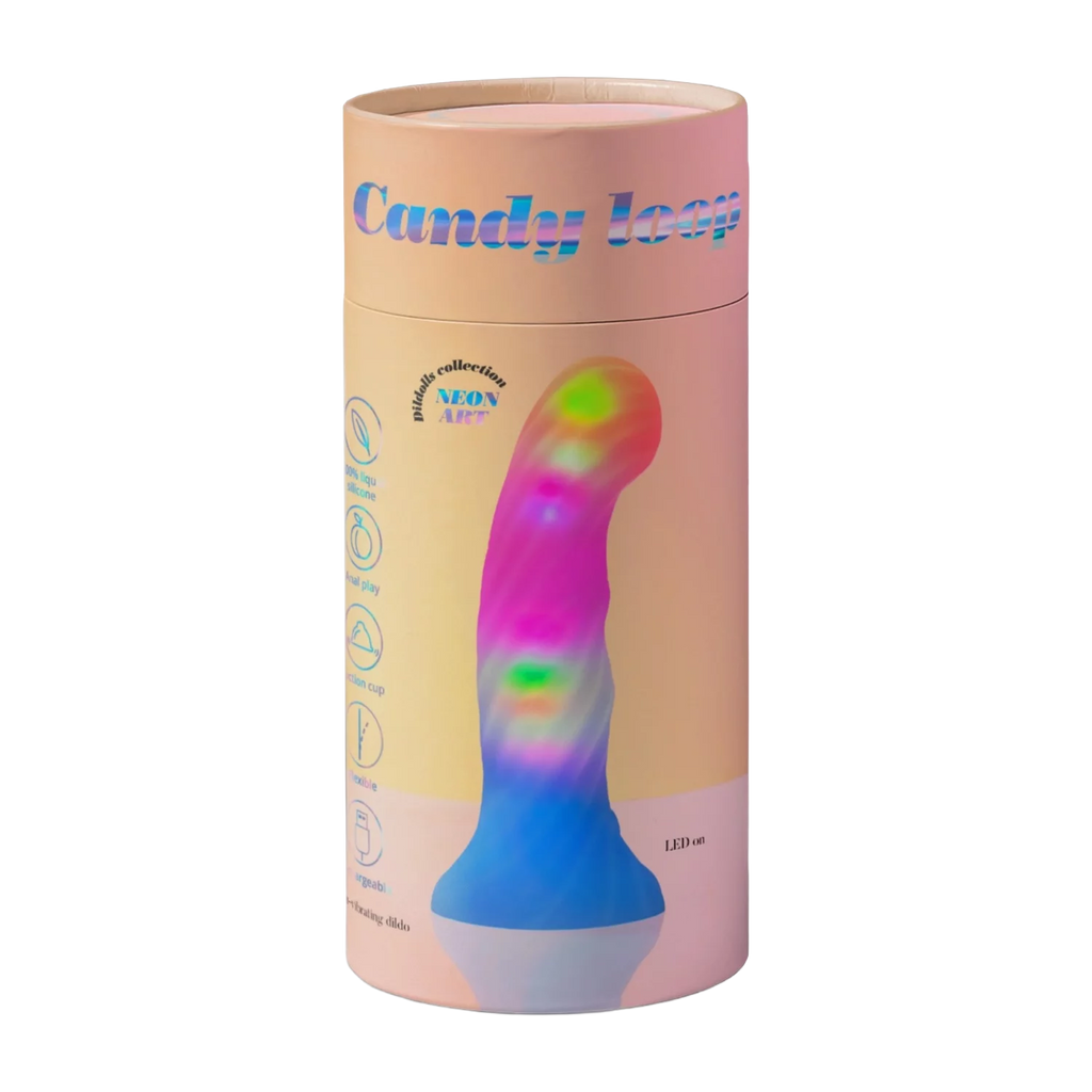Love to Love - Candy Loop - Dildo met Led - Blauw/Roze