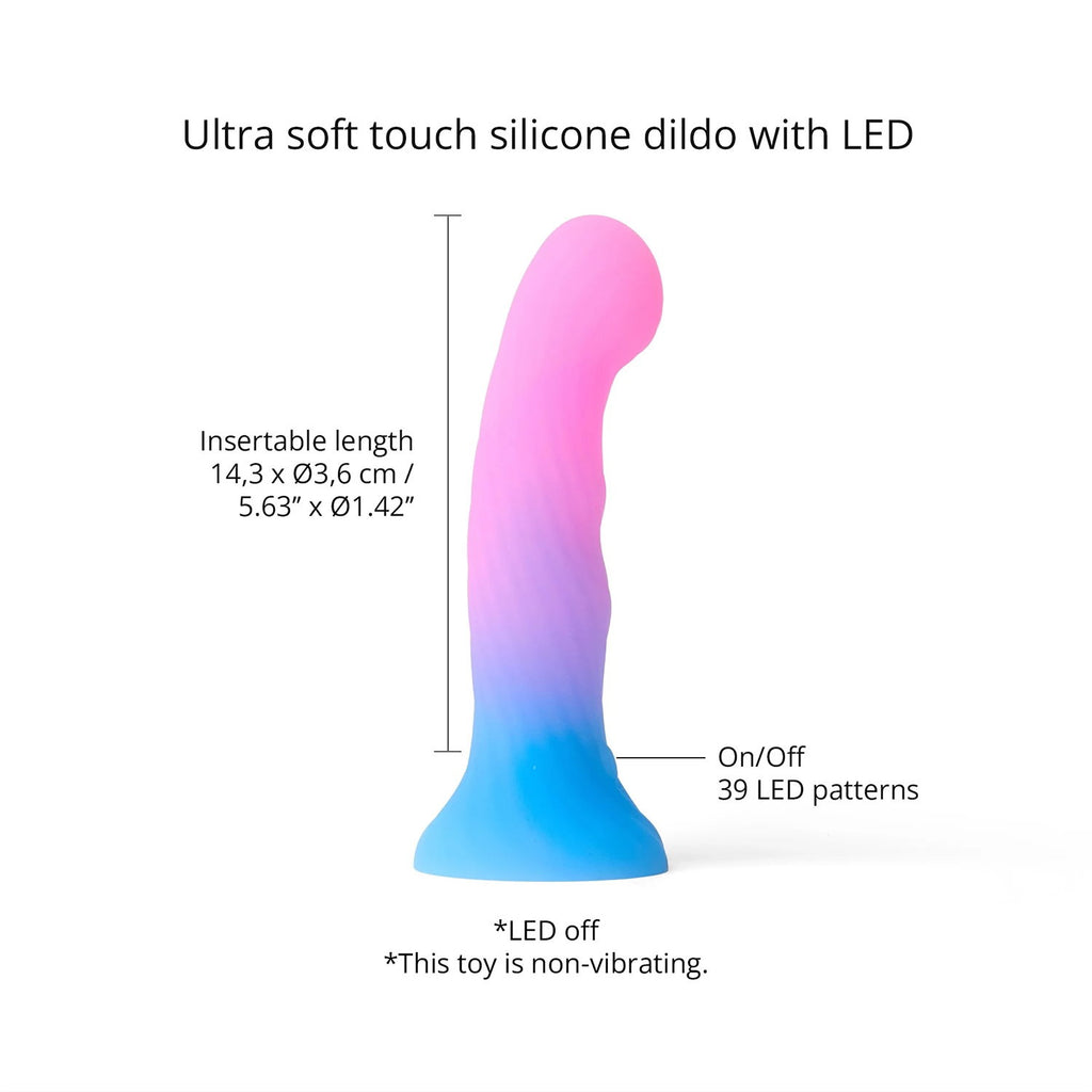 Love to Love - Candy Loop - Dildo met Led - Blauw/Roze