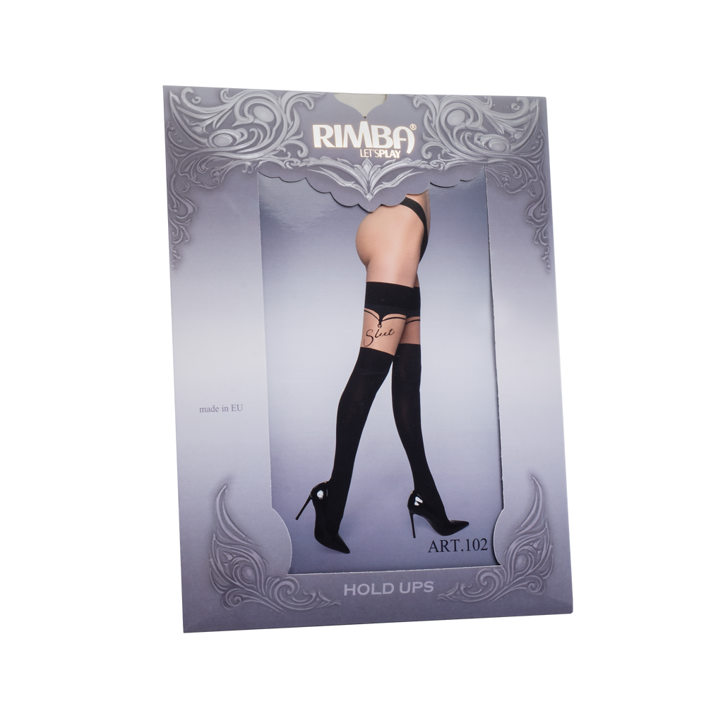 Amorable by Rimba - Slut - Hold-up-kousen – 20/60 denier – Zwart