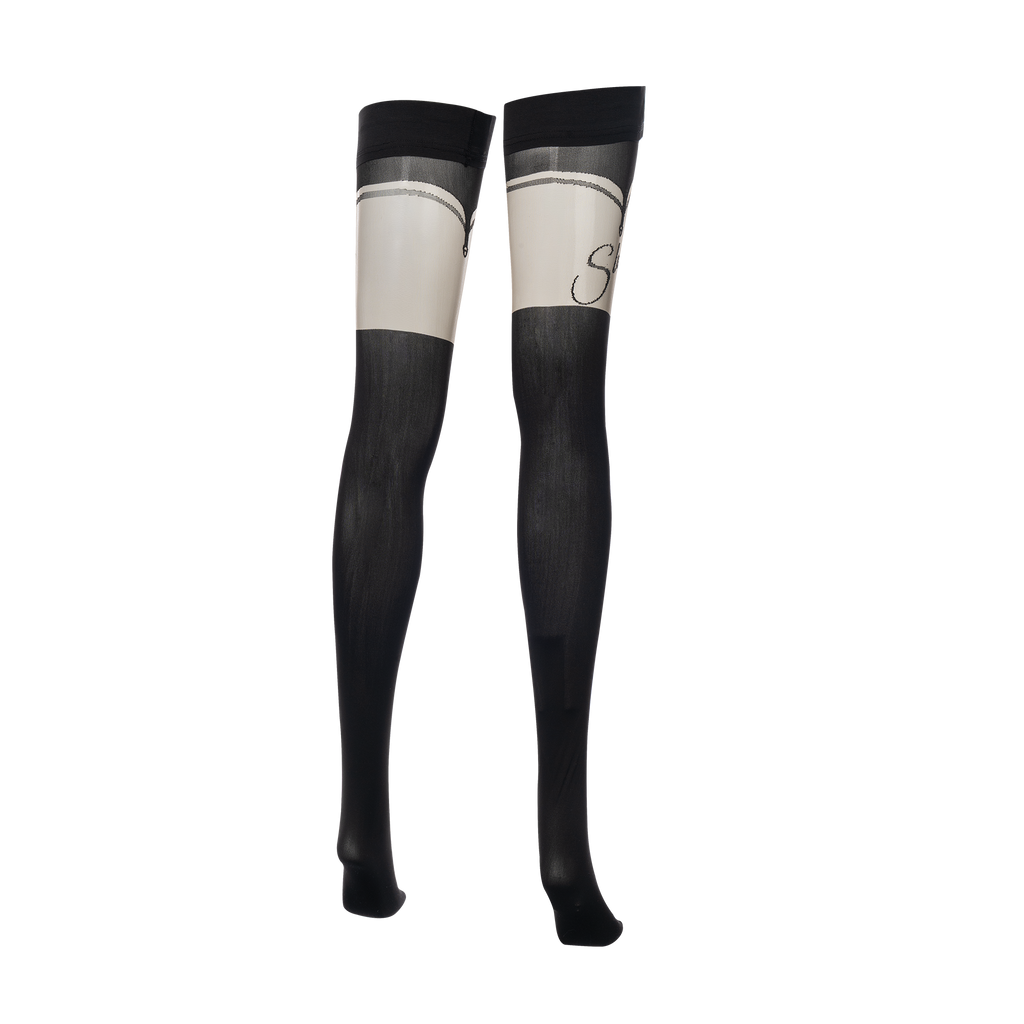 Amorable by Rimba - Slut - Hold-up-kousen – 20/60 denier – Zwart