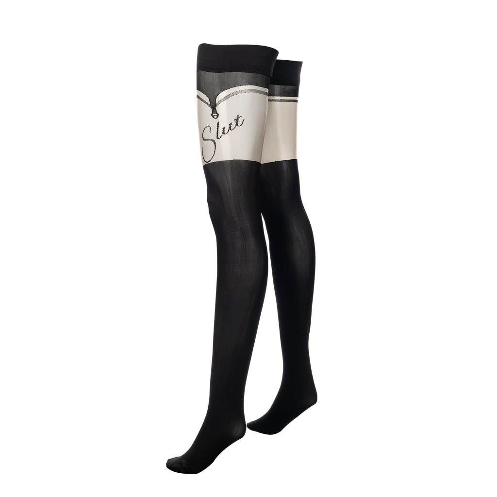 Amorable by Rimba - Slut - Hold-up-kousen – 20/60 denier – Zwart