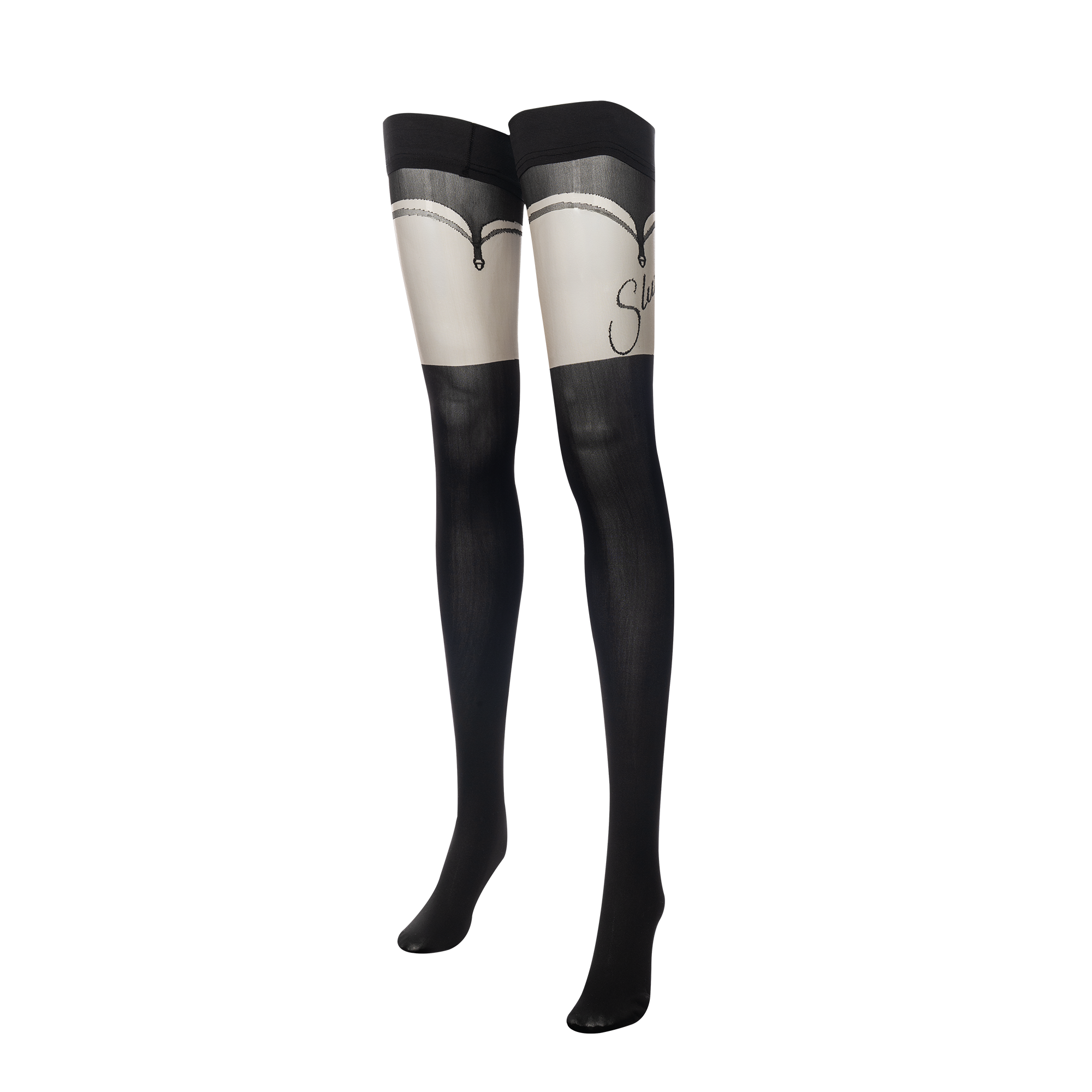 Amorable by Rimba - Slut - Hold-up-kousen – 20/60 denier – Zwart