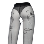 Amorable by Rimba - Slut - Panty met open kruis – 20 Denier – Zwart