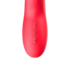 IY - Grant - Vibrator met bewegende tong en 360° likkende mond - Rood