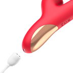 IY - Grant - Vibrator met bewegende tong en 360° likkende mond - Rood