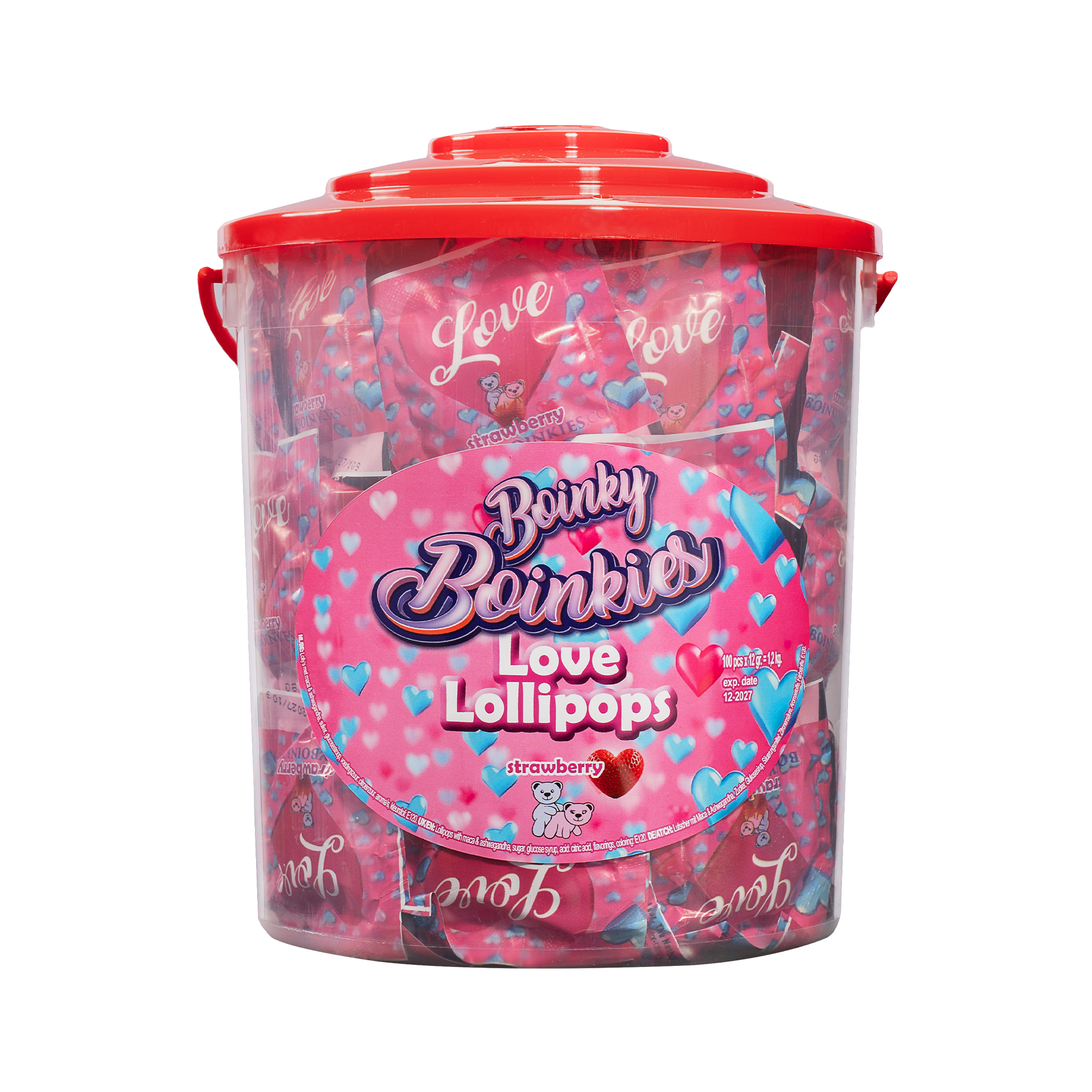 Boinky - Lolly's Roze Emmer - 100 stuks