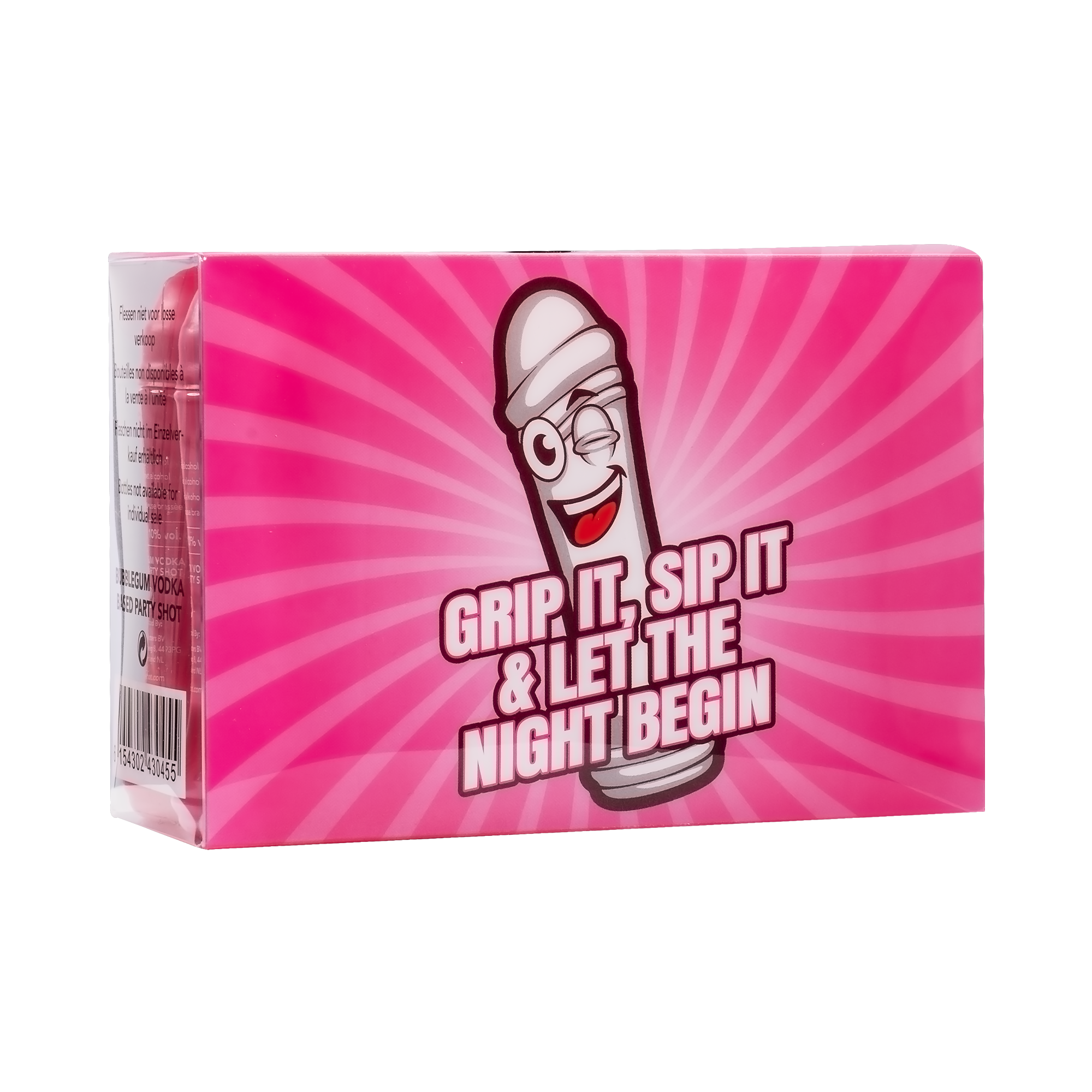 Boinky - Dildo Shots - Bubblegum-wodka – 10% vol. – 10x 20 ml