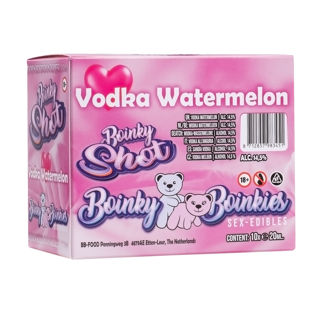 Boinky - Boinky Shots Vodka Watermeloen – 14,5% vol. – 10x 20 ml