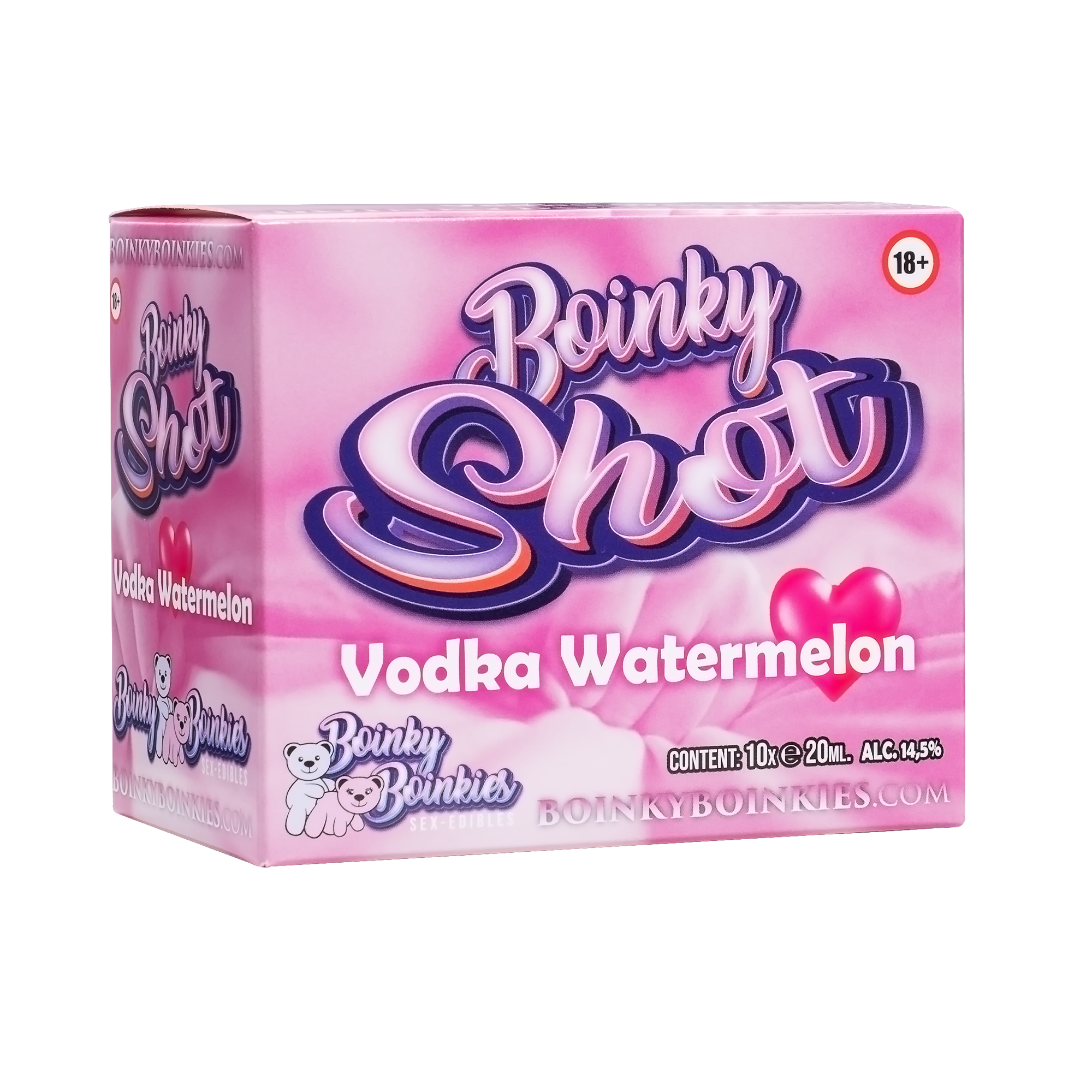 Boinky - Boinky Shots Vodka Watermeloen – 14,5% vol. – 10x 20 ml