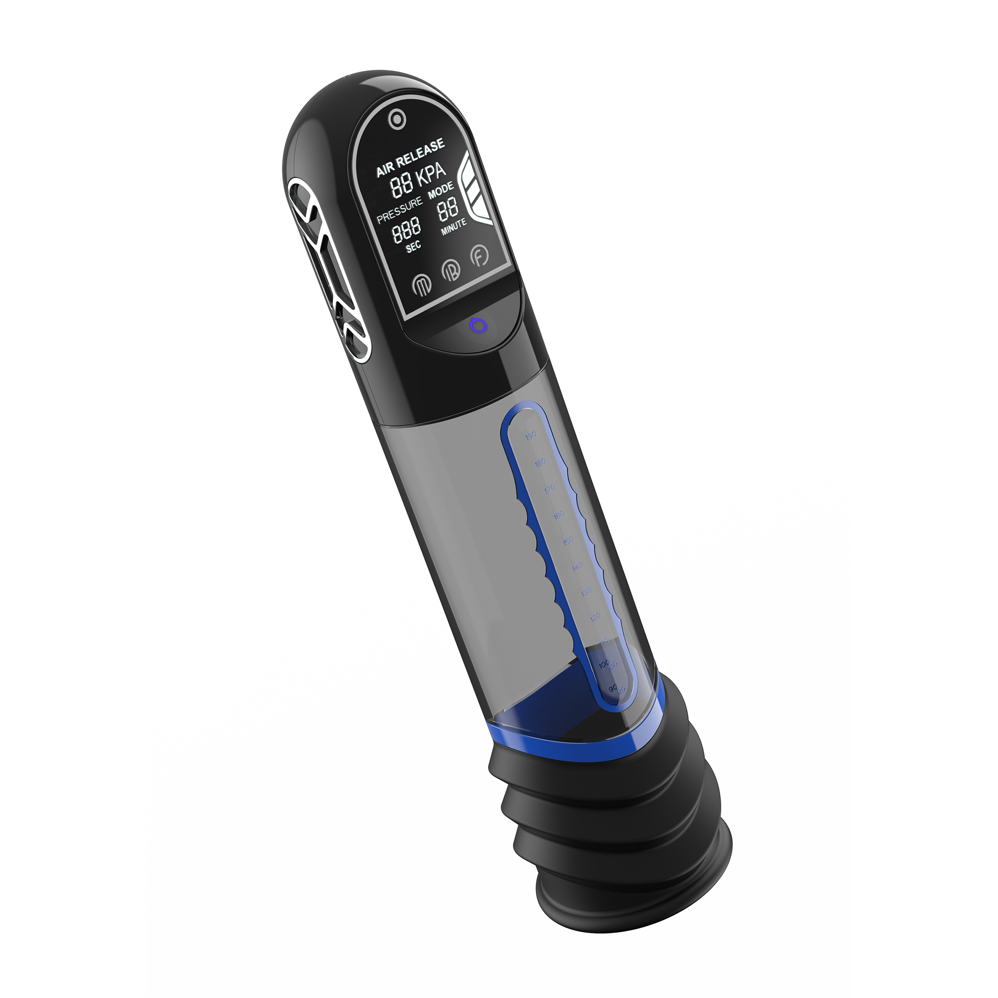 Peak Performa - ISP 90 - Pomp met infraroodrood licht voor prestatieverbetering - Zwart/Blauw