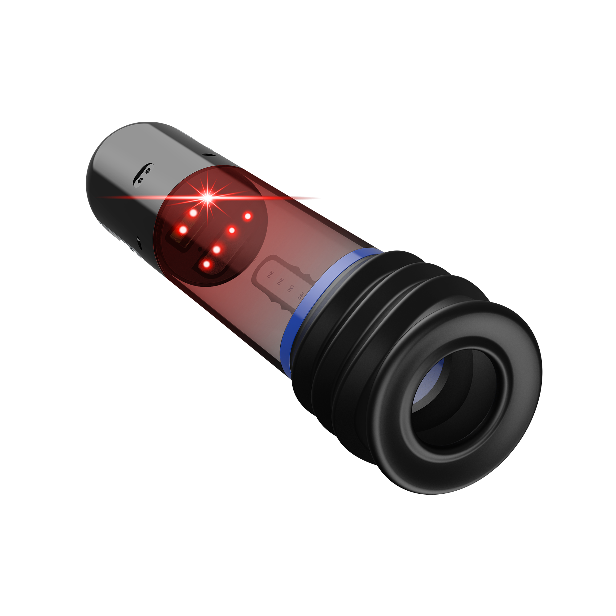 Peak Performa - ISP 90 - Pomp met infraroodrood licht voor prestatieverbetering - Zwart/Blauw