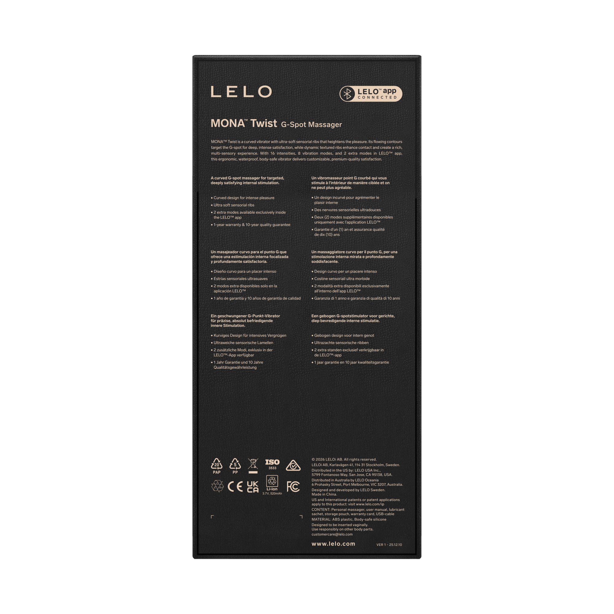 LELO - Mona Twist - G-spotvibrator - Roze