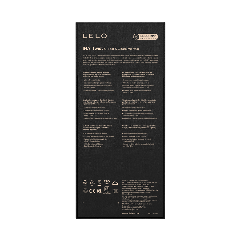 LELO - Ina Twist - Rabbit-vibrator - Lavendel