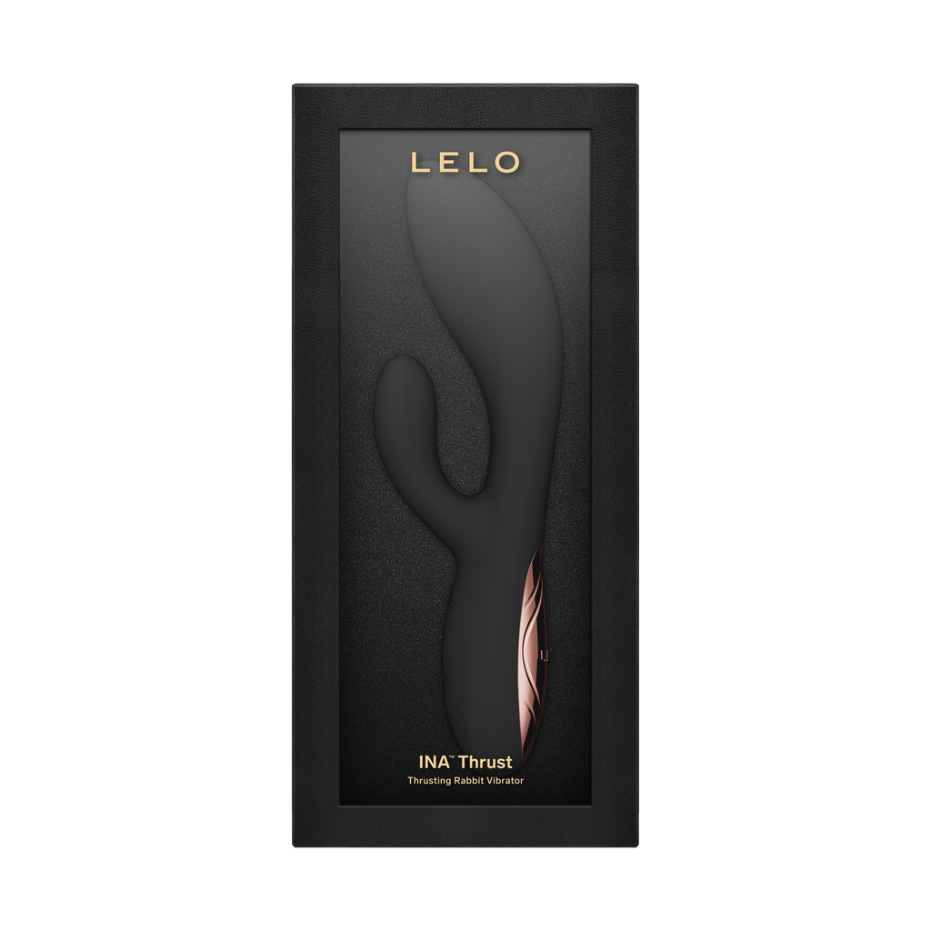 LELO - Ina Thrust - Rabbit-vibrator met stootbeweging - Zwart