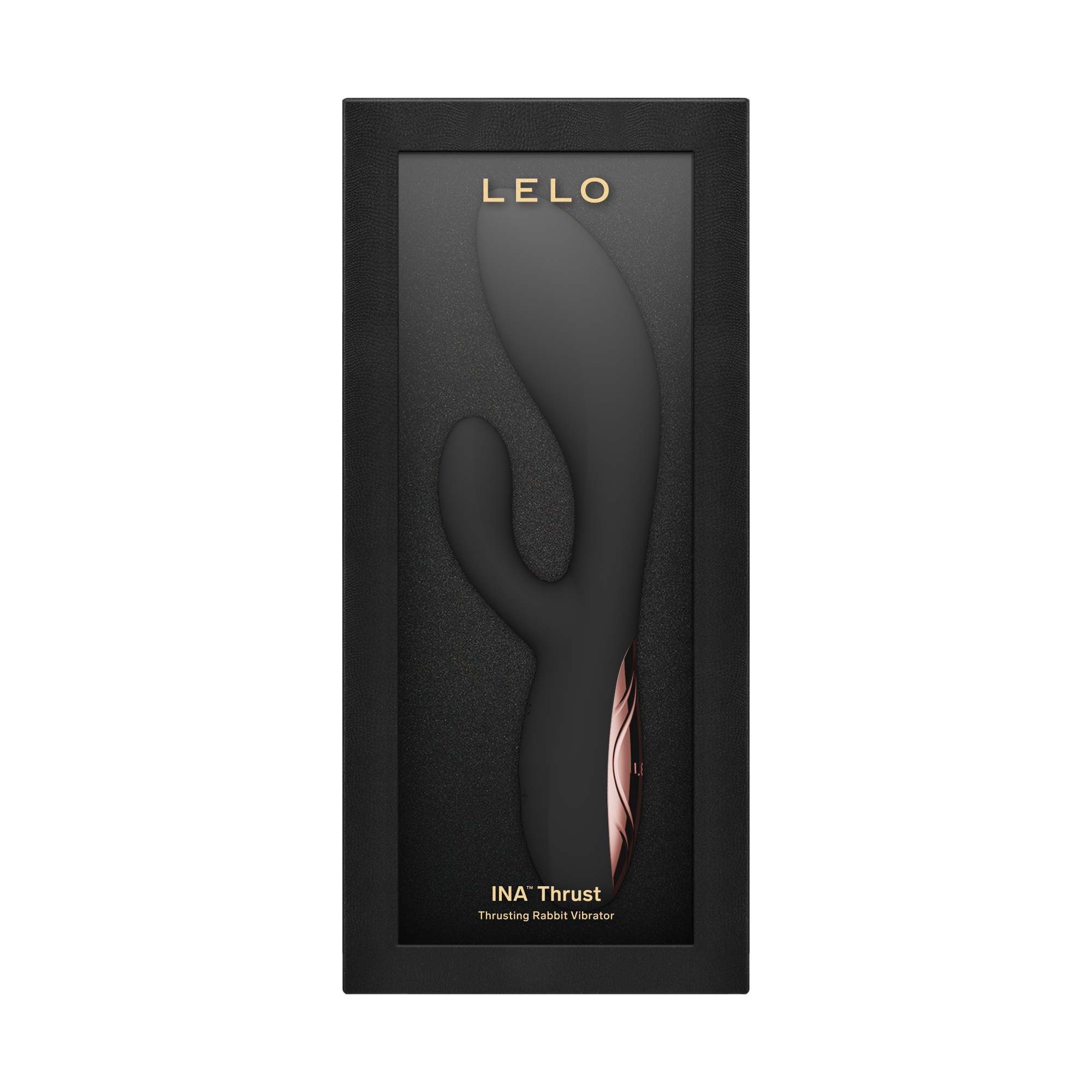 LELO - Ina Thrust - Rabbit-vibrator met stootbeweging - Zwart