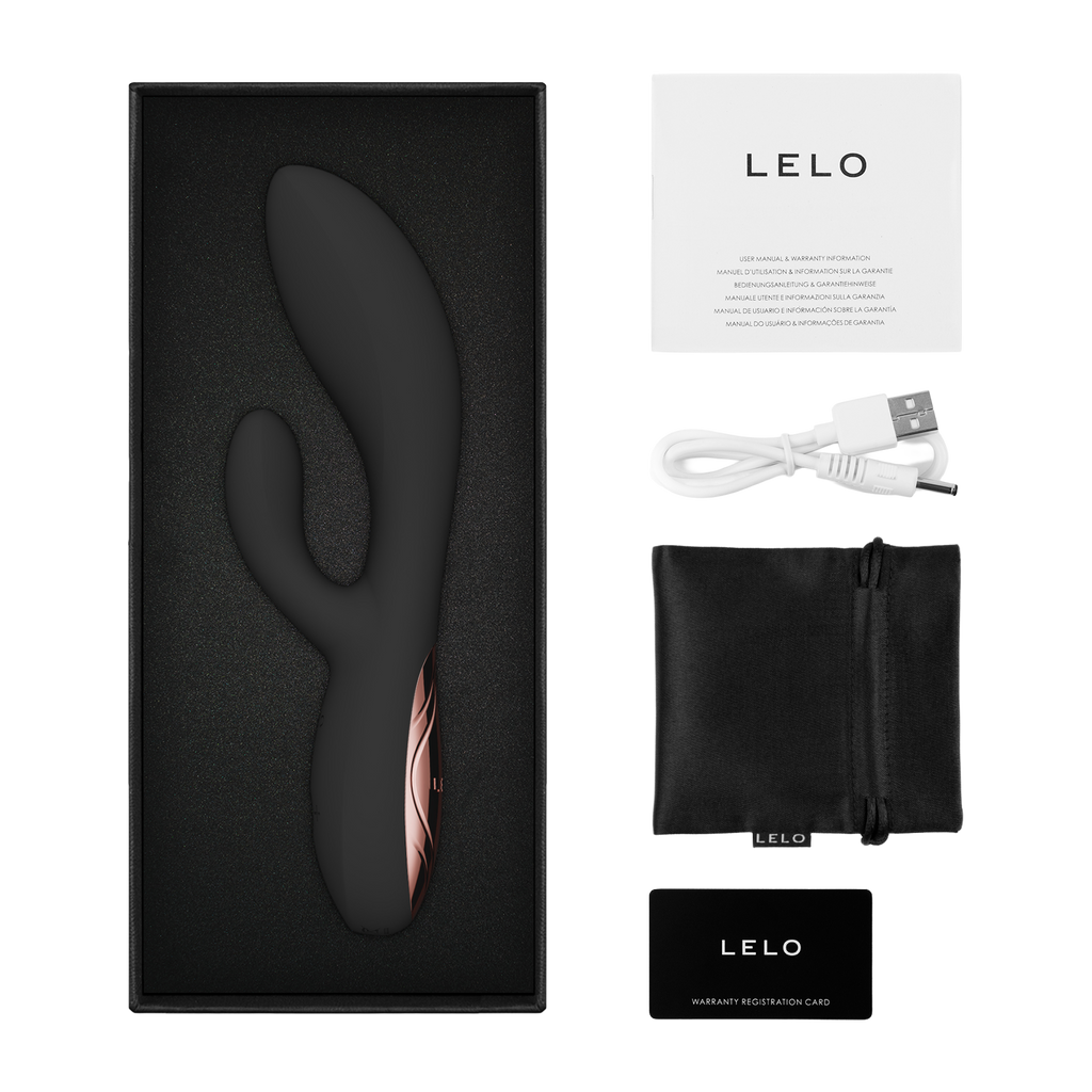 LELO - Ina Thrust - Rabbit-vibrator met stootbeweging - Zwart