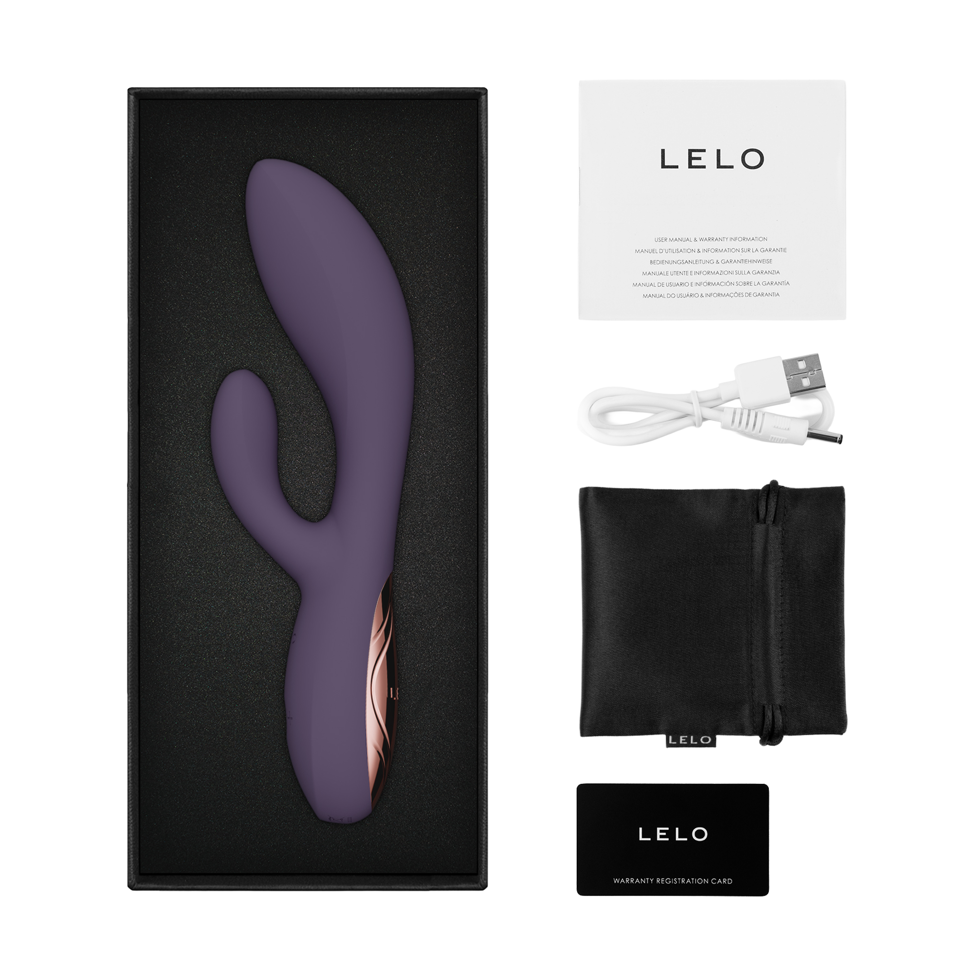 LELO - Ina Thrust - Rabbit-vibrator met stootbeweging - Paars