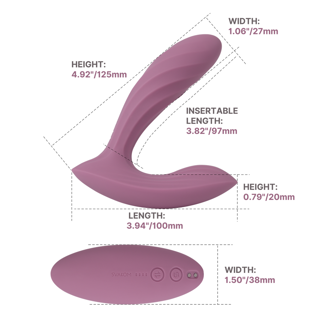 SVAKOM - Erica Plus - Draagbare stootvibrator (met app-bediening) – Roze
