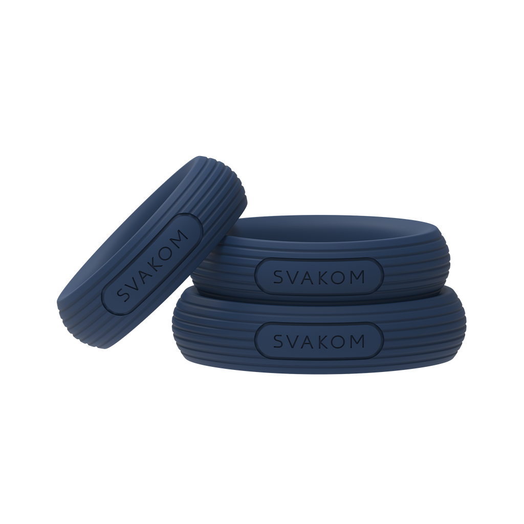 SVAKOM - Triooo - Penisringenset – Blauw