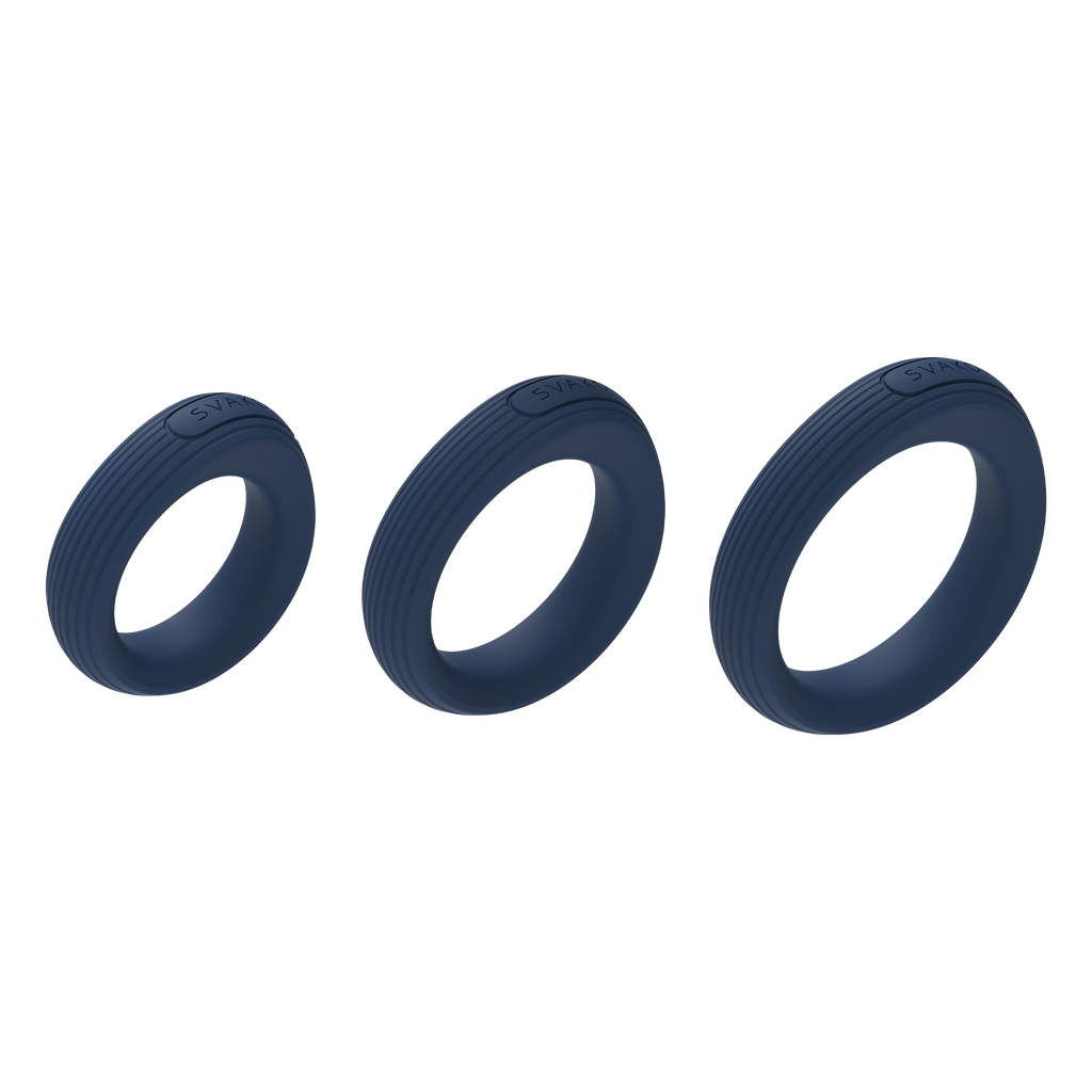 SVAKOM - Triooo - Penisringenset – Blauw