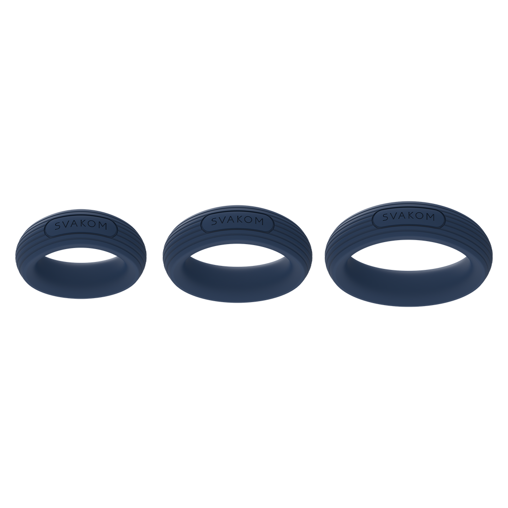 SVAKOM - Triooo - Penisringenset – Blauw