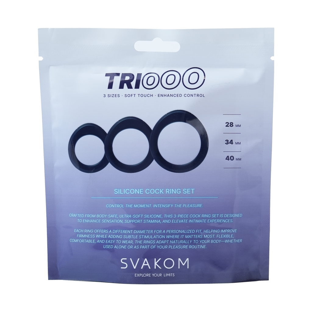 SVAKOM - Triooo - Penisringenset – Blauw