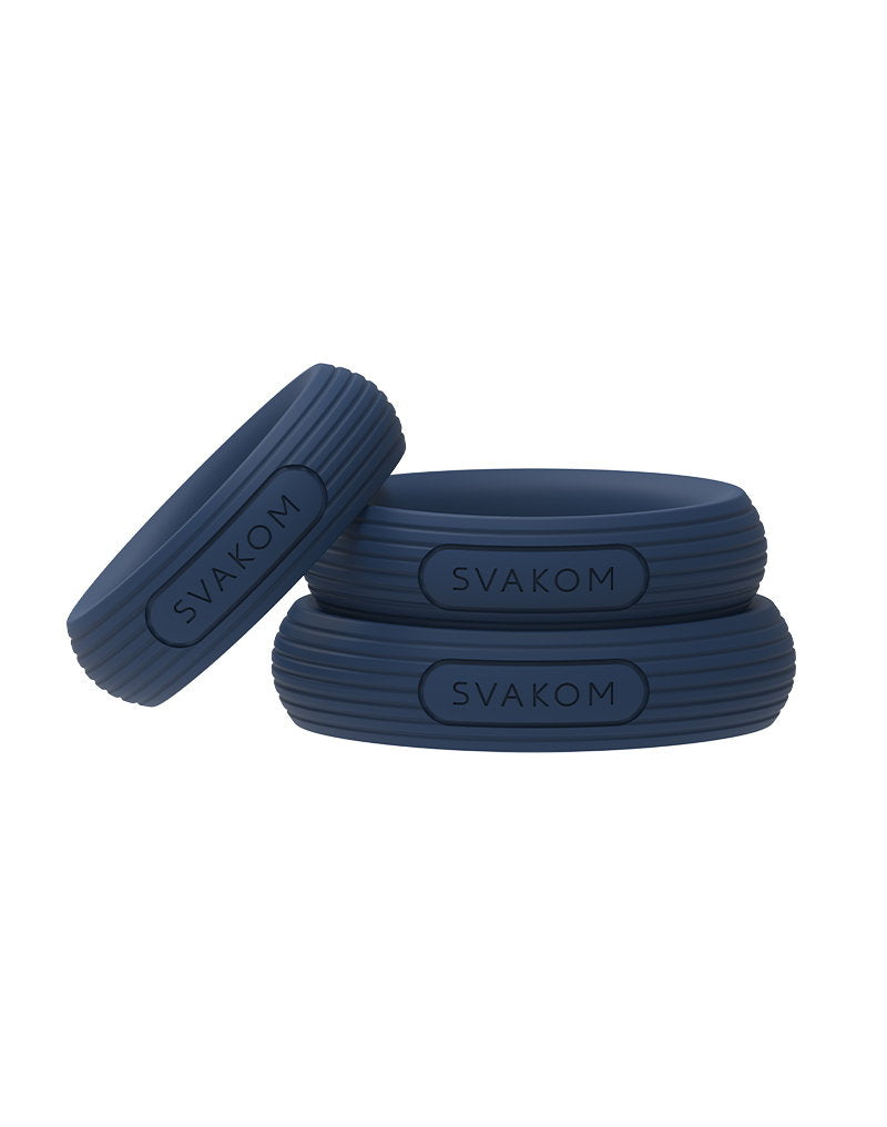 SVAKOM - Triooo - Penisringenset – Blauw
