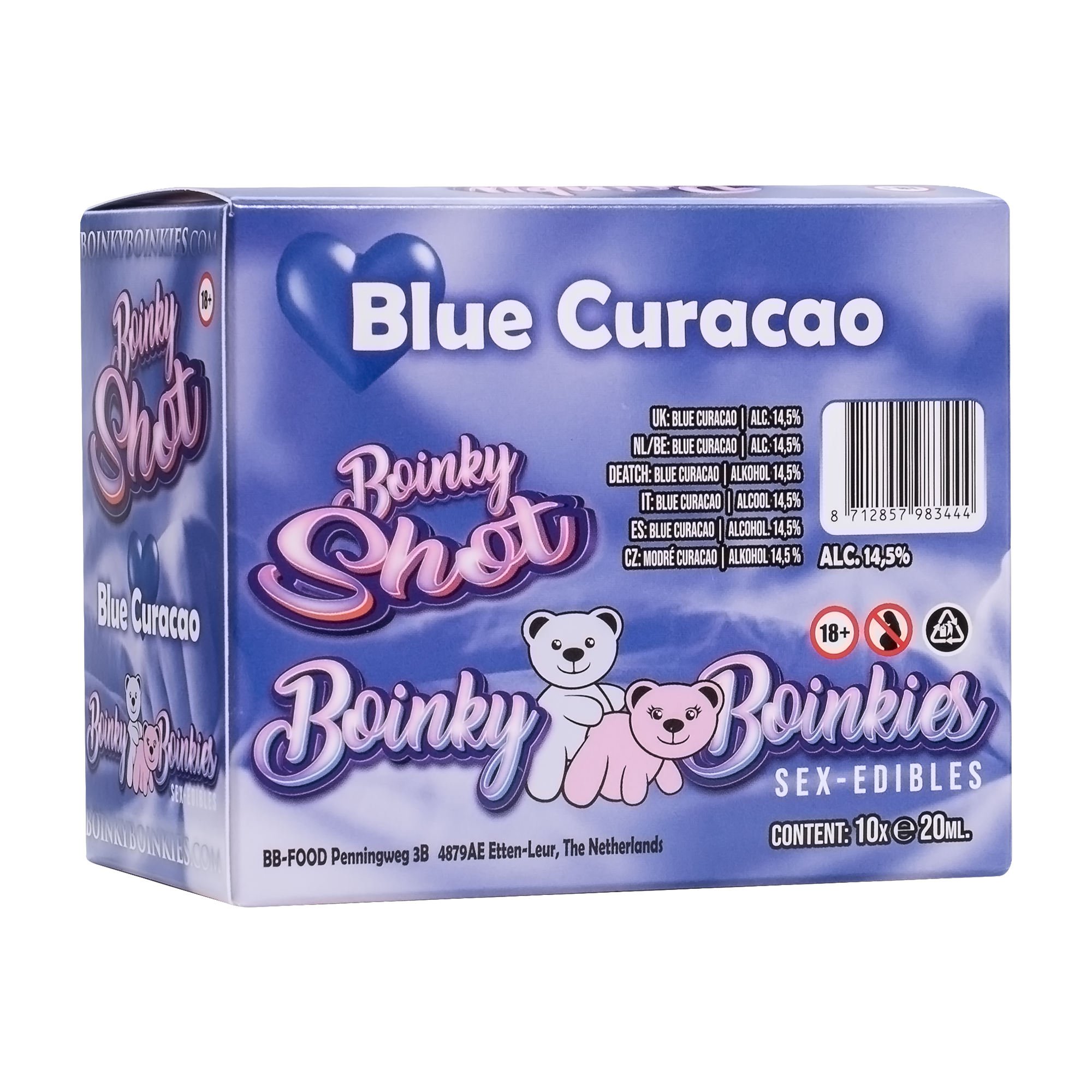 Boinky - Boinky Shots - Blue Curacao - 14,5% vol. - 10x 20 ml