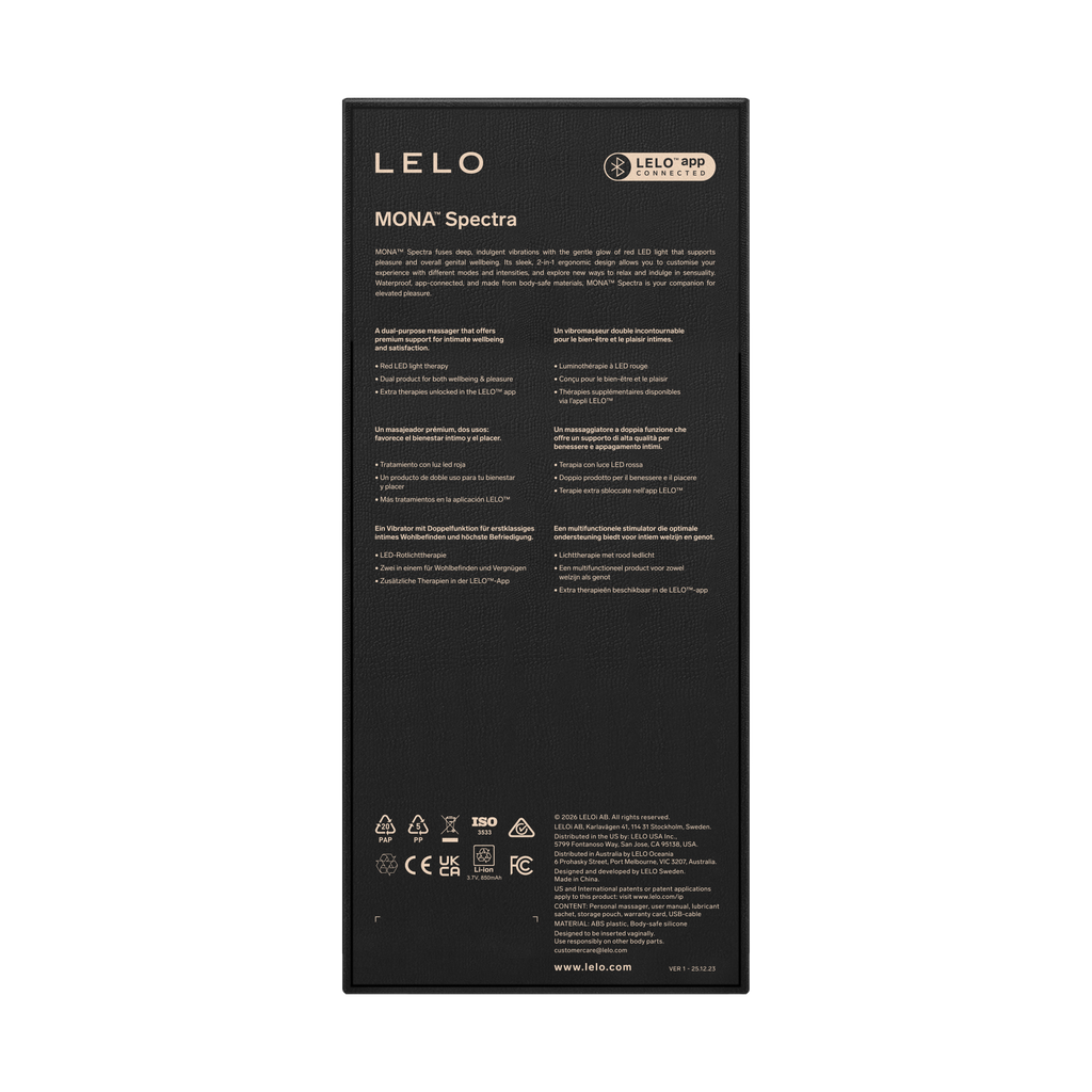 LELO - Mona Spectra - Wellness-massageapparaat met rood licht - Wit