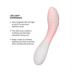 LELO - Mona Spectra - Wellness-massageapparaat met rood licht - Wit