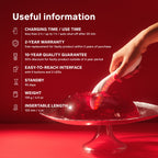 LELO - Mona Spectra - Wellness-massageapparaat met rood licht - Wit