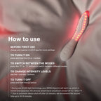 LELO - Mona Spectra - Wellness-massageapparaat met rood licht - Wit