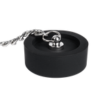 Rimba Bondage Play - Mondknevel met lippen en stopper - Zwart