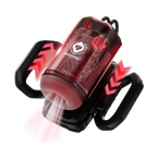 IY - Vexor - 3-in-1 masturbator voor mannen: zuig-, stoot- en vibratiefunctie - Zwart/Rood
