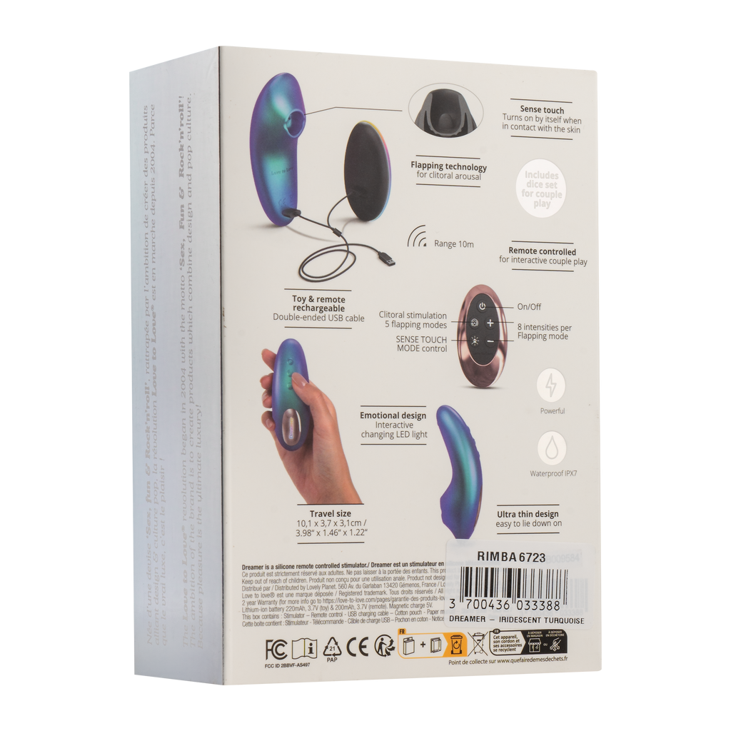 Love to Love - Dreamer - Clitorisvibrator - Iridescent Turquoise