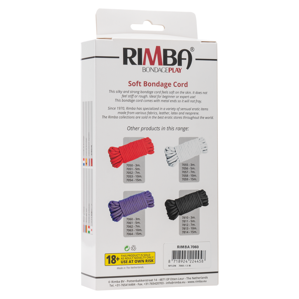 Rimba - Zacht Japans bondage touw, 3 m, 100% Nylon