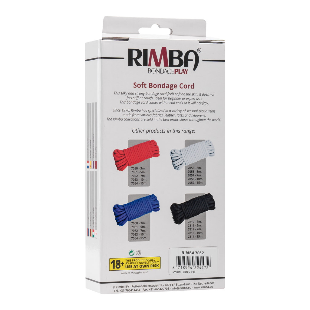 Rimba - Zacht Japans bondage touw, 7 m, 100% Nylon