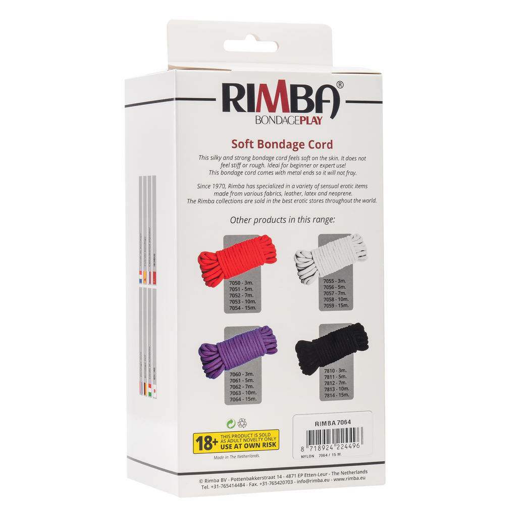 Rimba - Zacht Japans bondage touw, 15 m, 100% Nylon