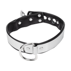 Rimba - Leder Halsband met metaal en hangslot