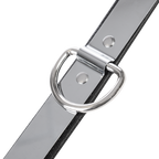 Rimba - Leder Halsband met metaal en hangslot