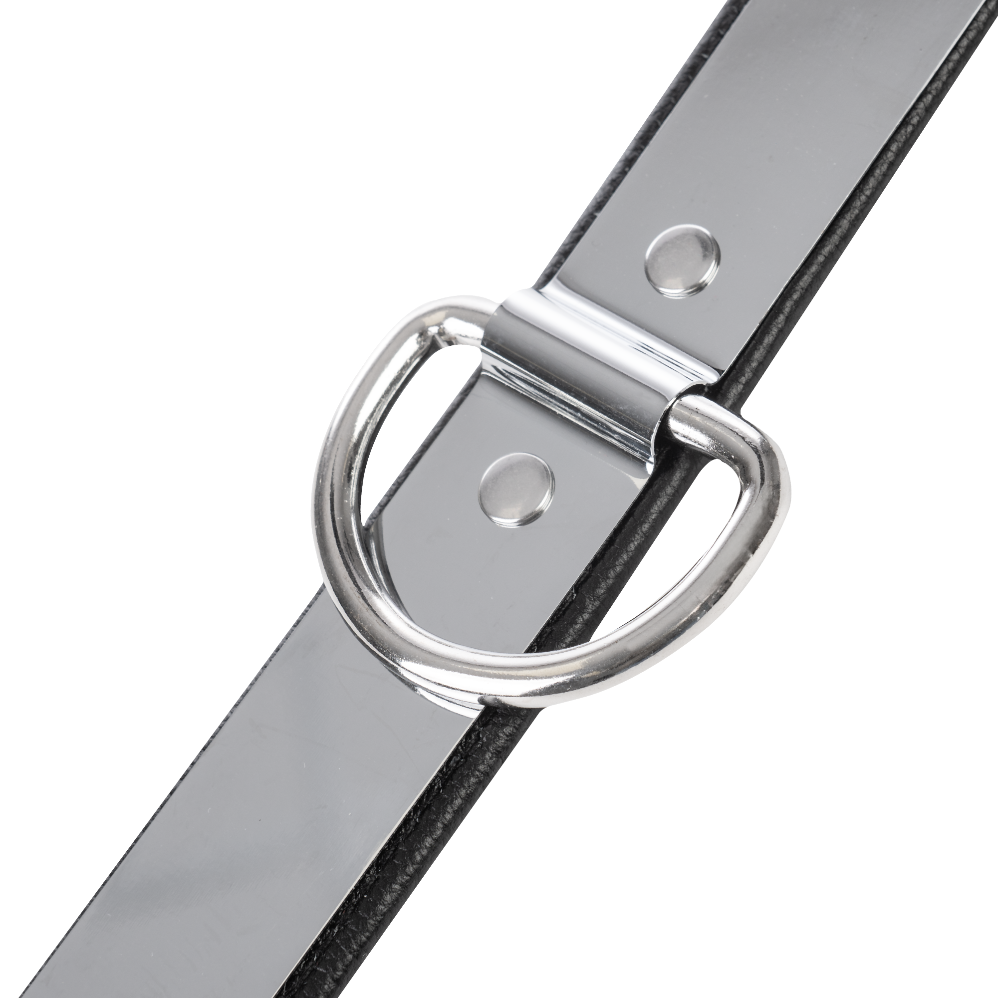 Rimba - Leder Halsband met metaal en hangslot