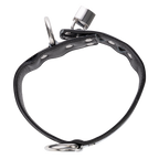 Rimba - Leder Halsband met metaal en hangslot