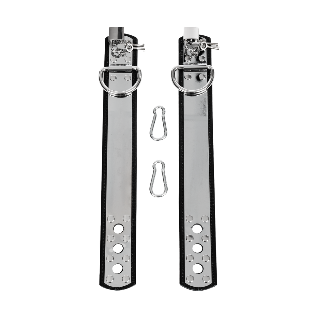 Rimba - Leren handboeien met metaal en hangslot