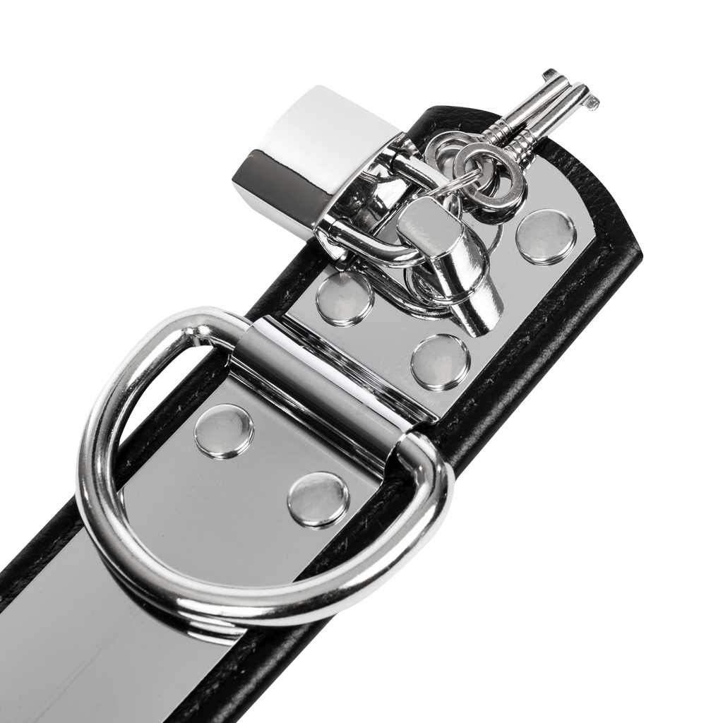 Rimba - Leren handboeien met metaal en hangslot