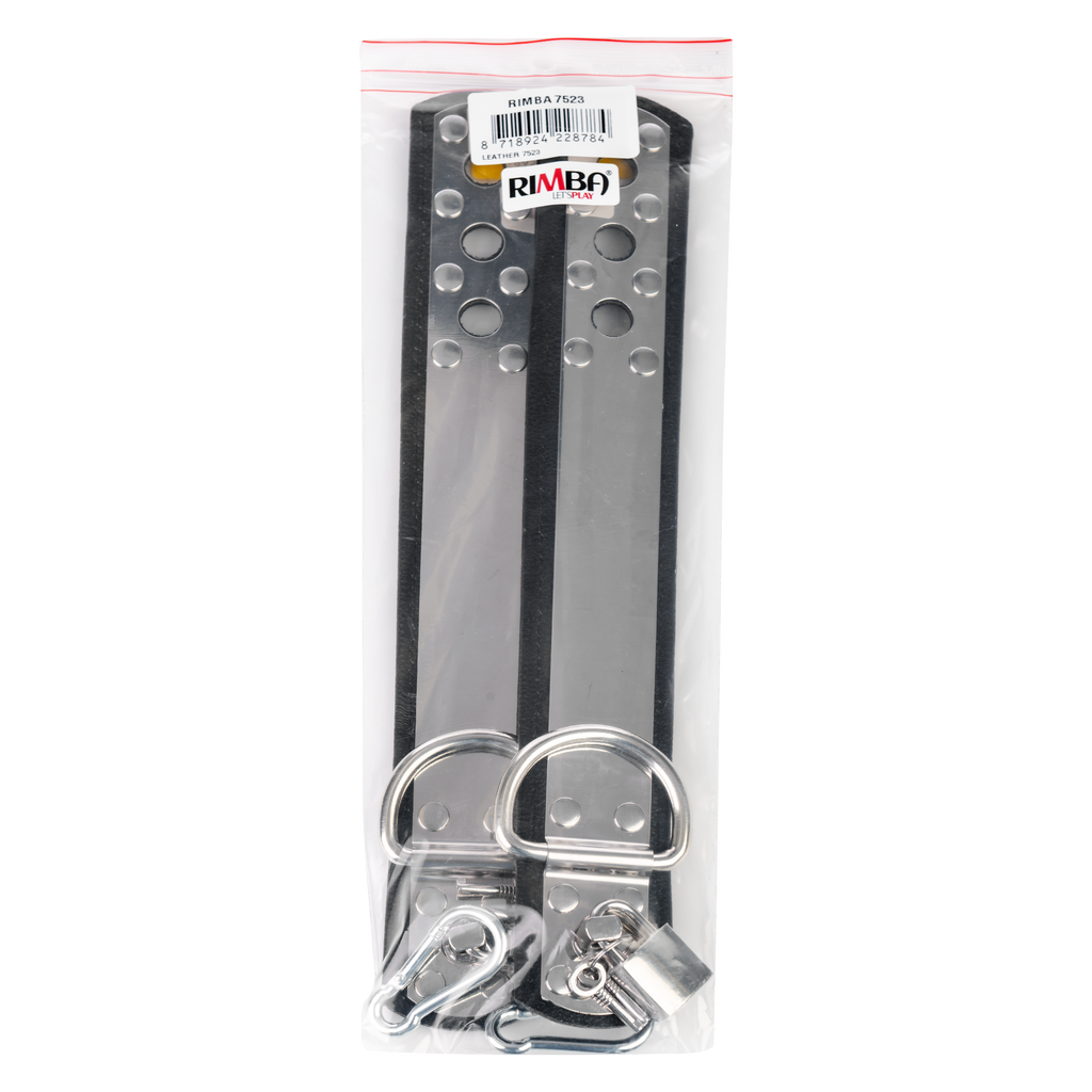 Rimba - Leren handboeien met metaal en hangslot