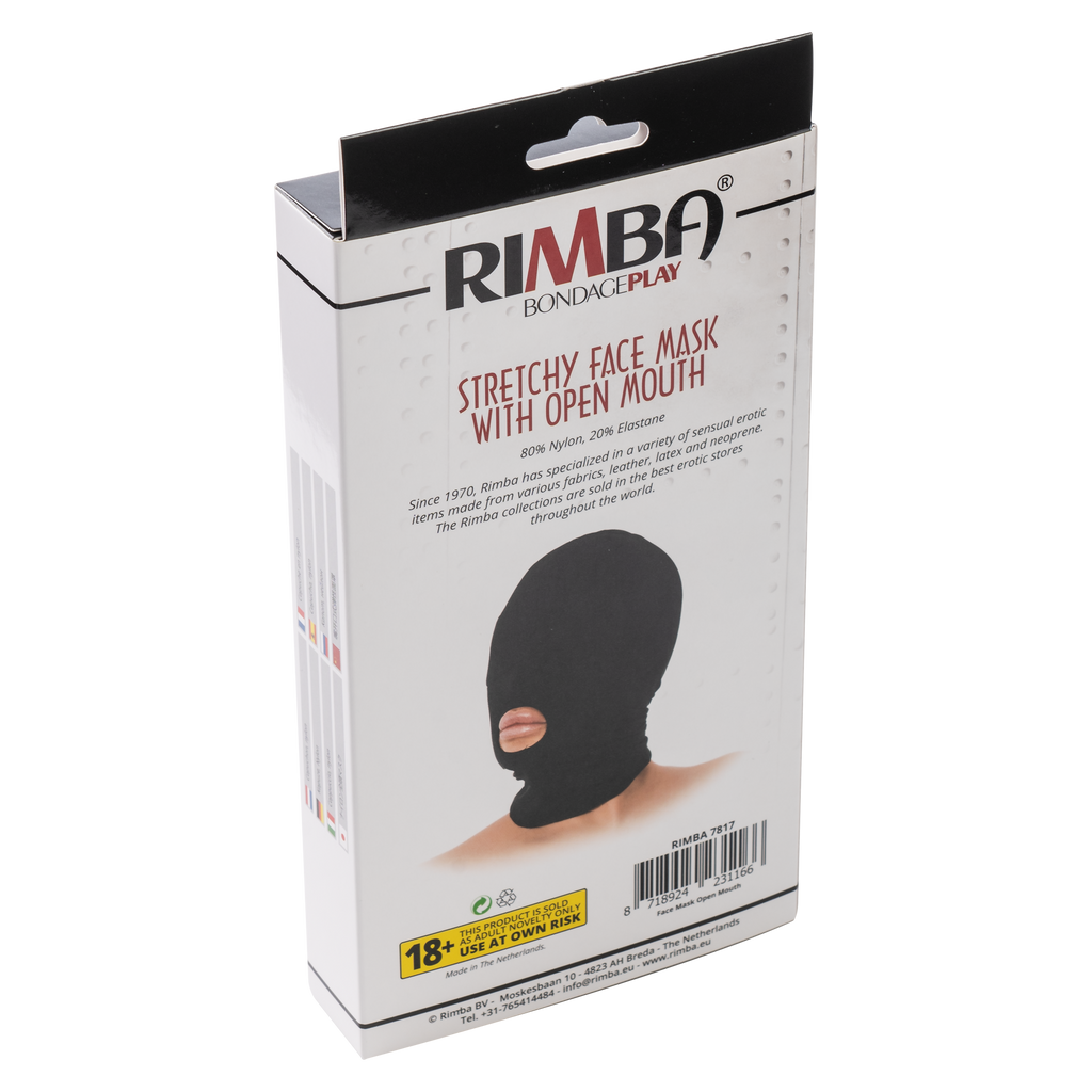 Rimba - Hoofdmasker uit elastische stof met open mond