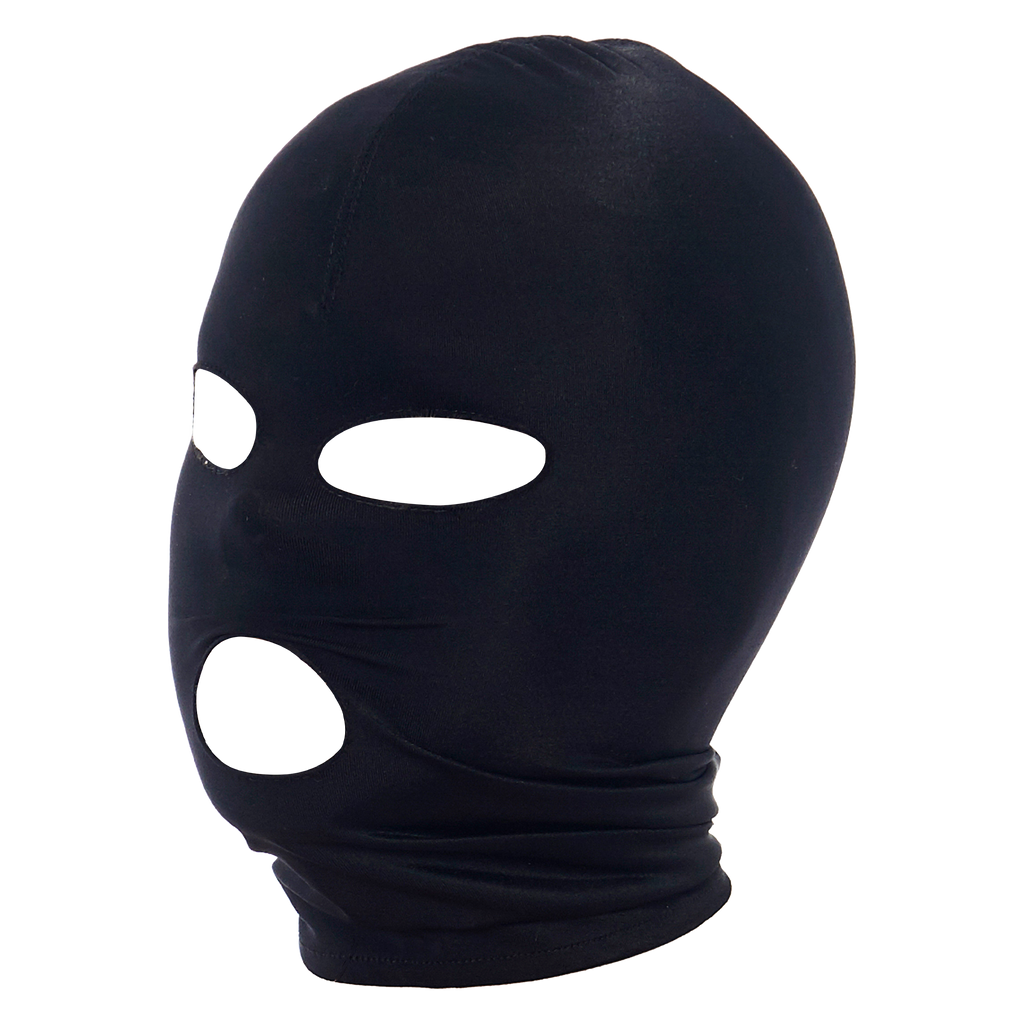 Rimba - Hoofdmasker uit elastische stof met ogen en mond open