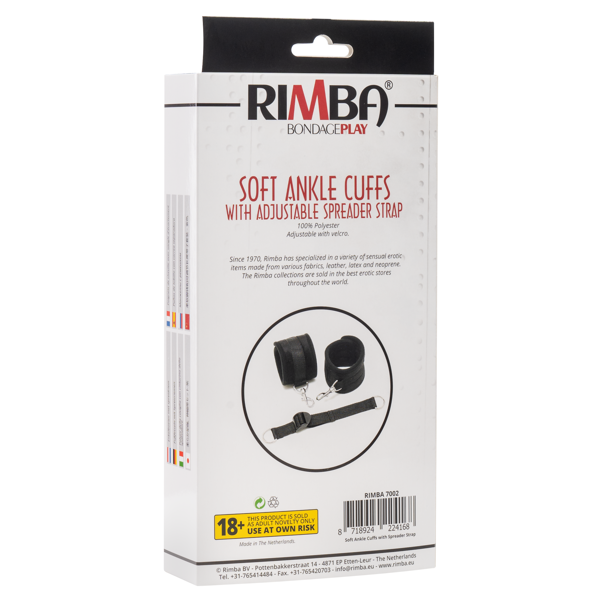 Rimba - Soft Bondage voetboeien met spreidband