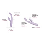 SVAKOM - Cici 2+ - Slanke G-Spot rabbit vibrator (met App-bediening) - Lila