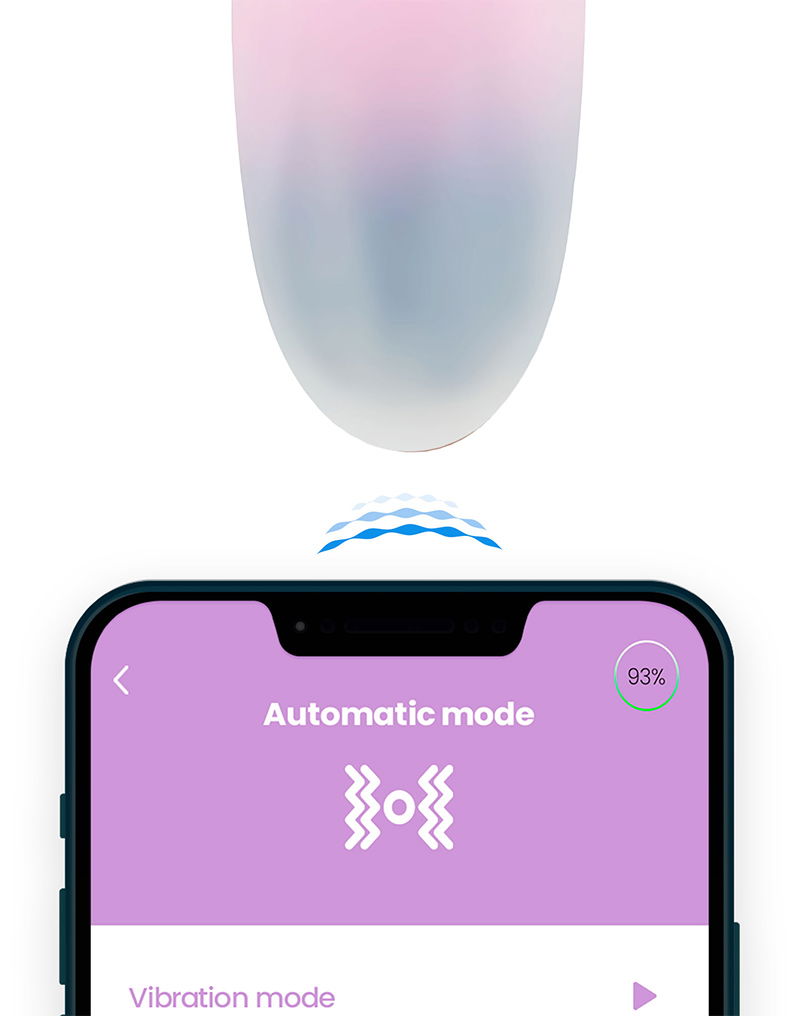 IY - Vibrerend Ei met App. - Roze/Blauw